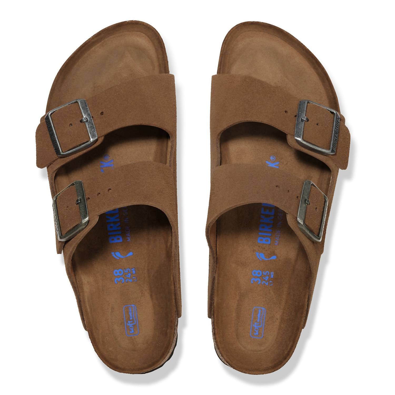 Birkenstock Мужские сандалии Arizona Softbed, цвет темно-чайный — фото 2