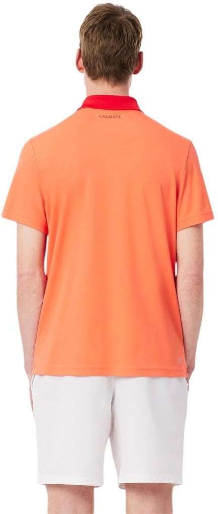 Мужские шорты Lacoste Sport Tennis X Novak Djokovic, White/Mango Tree Red — фото 3