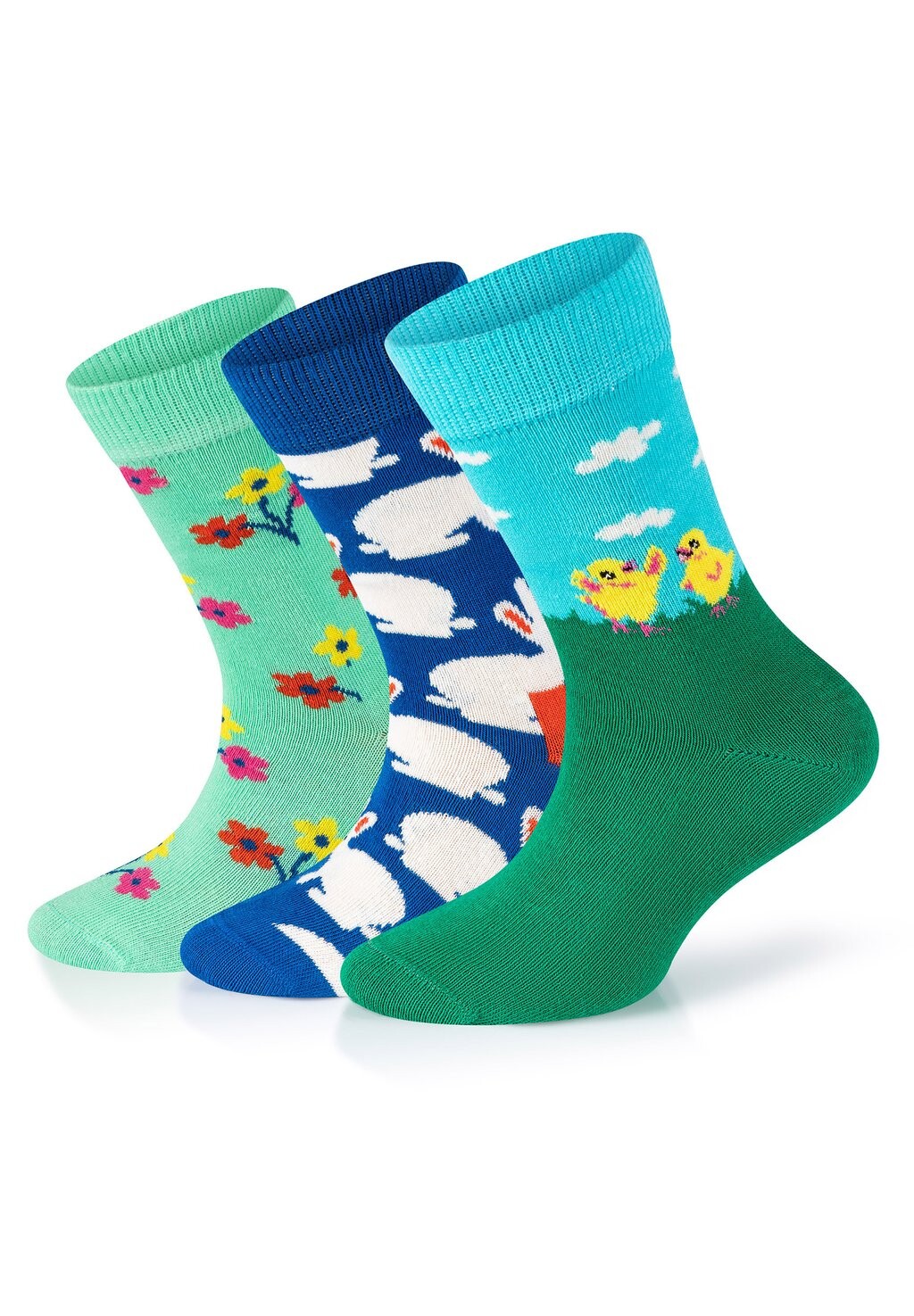 

Носки 3-Pack Eastern Chicken-Bunny-Bouquet Happy Socks, мультиколор