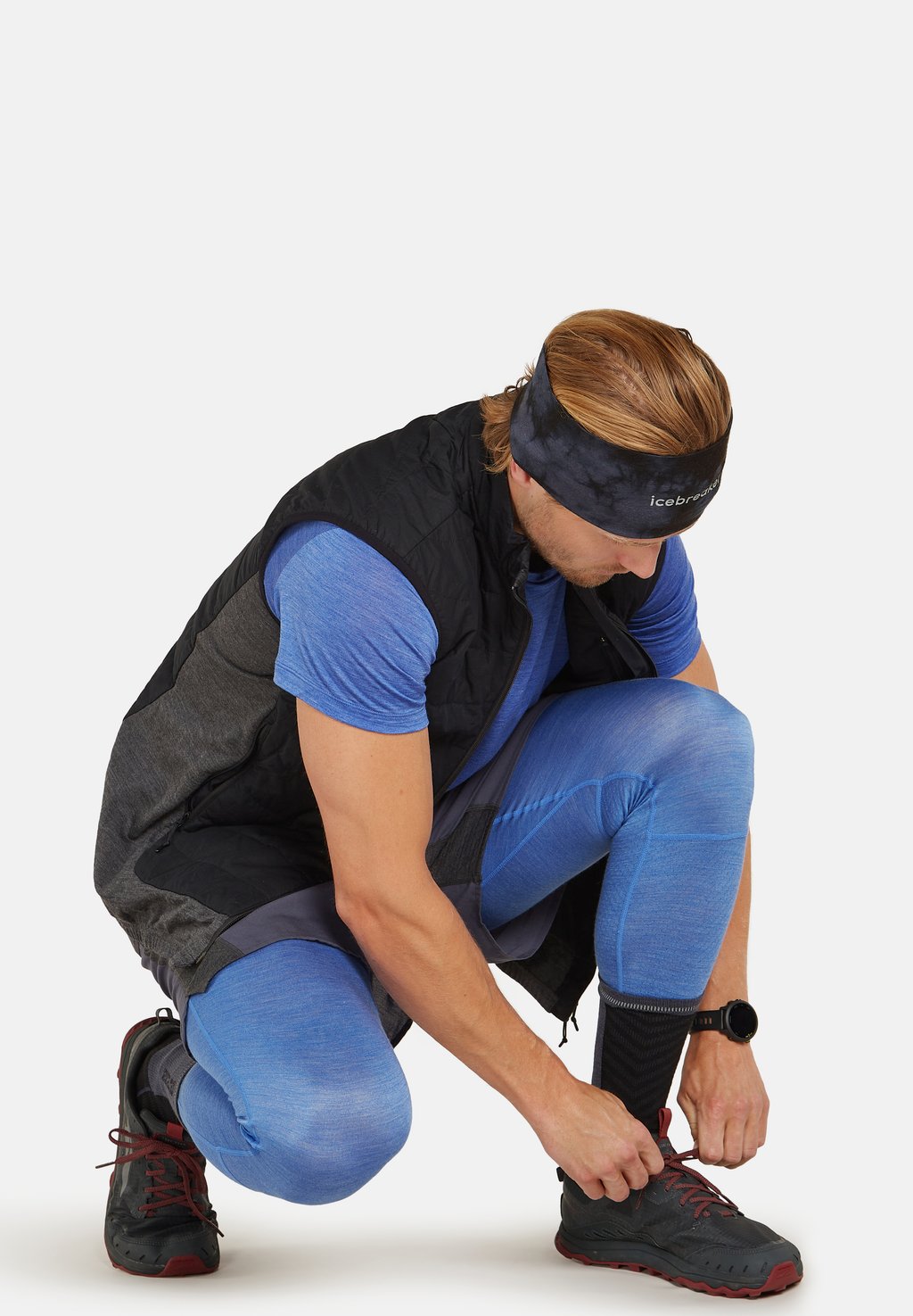 

Базовая футболка MERINO 125 LIGHT WEIGHT COOL-LITE SPHERE Icebreaker, синий