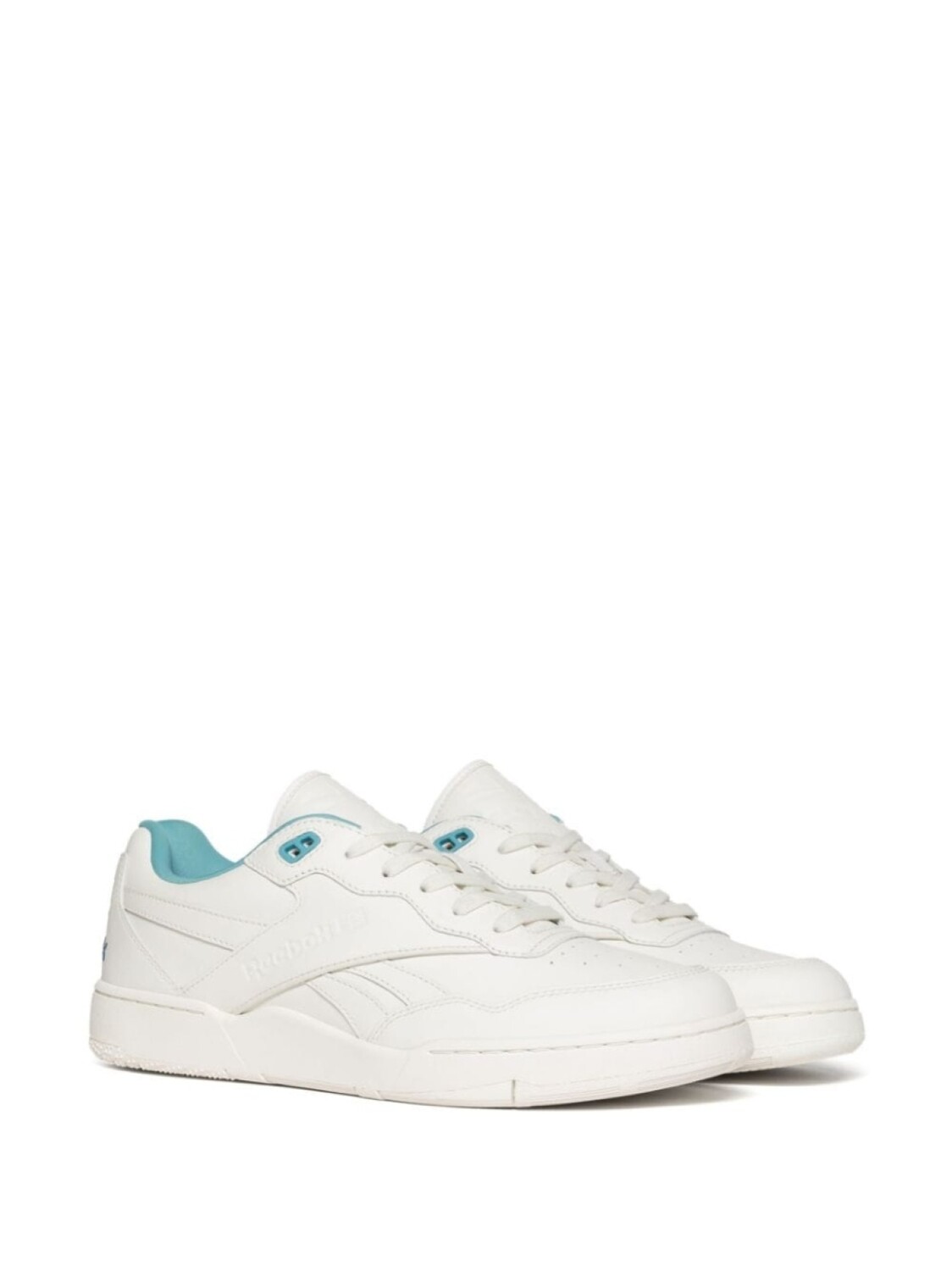 Кроссовки Reebok BB4000 II Faux Leather, белый/голубой — фото 2