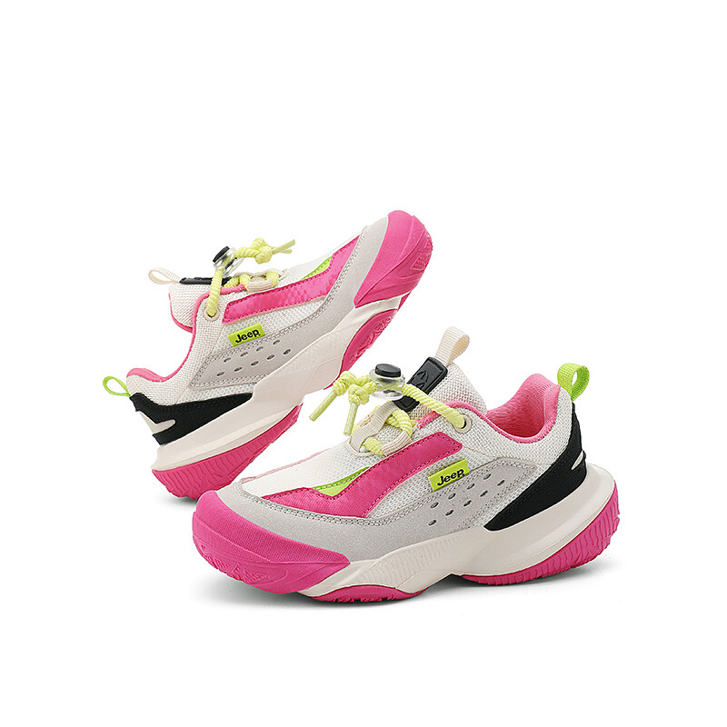 Кроссовки Jeep Kids Lifestyle Shoes Kids Low-top Rice/Plum Red, красный — фото 3