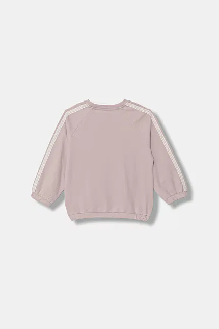 Худи детское свободный крой United Colors of Benetton, розовый — фото 2
