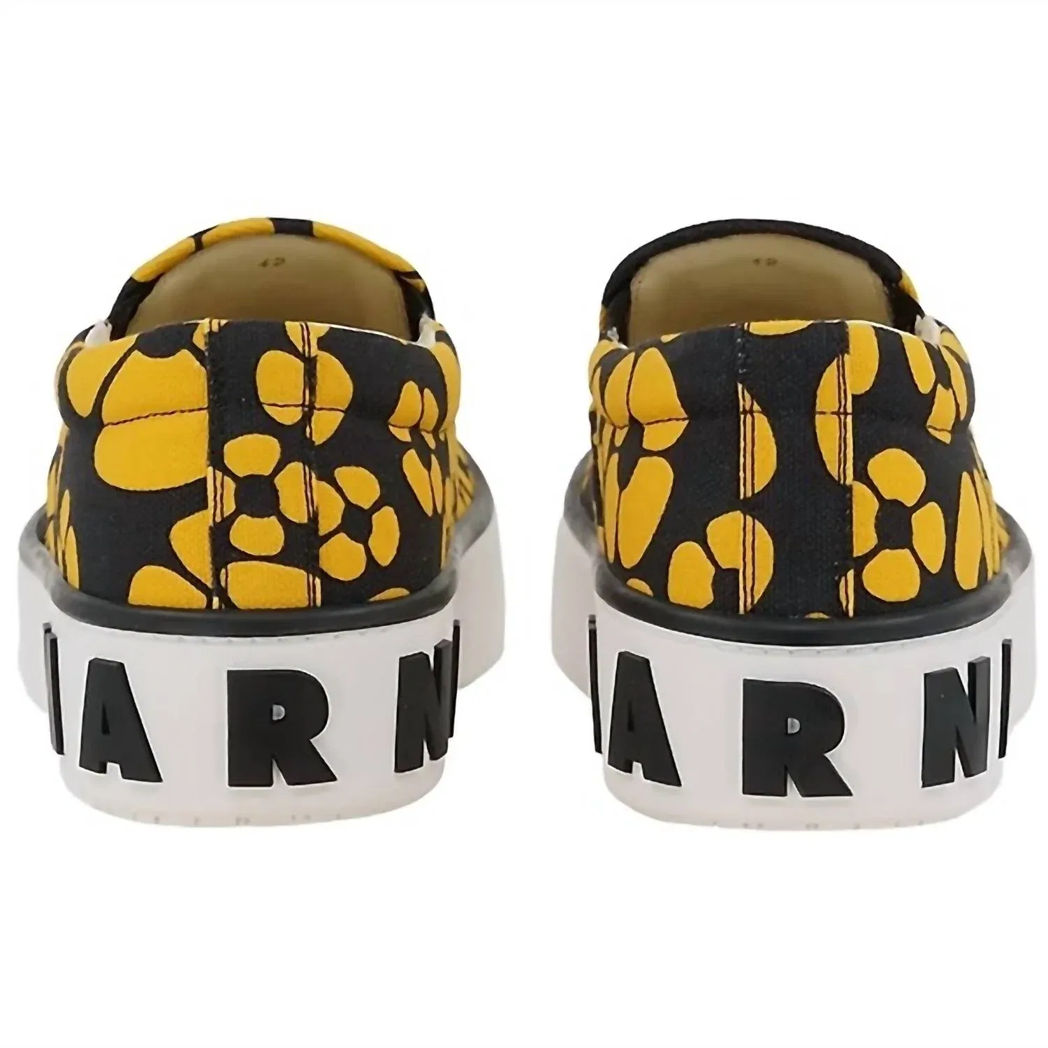 Marni X Carhartt Wip Мужские кроссовки с рисунком лапок, желтые — фото 3