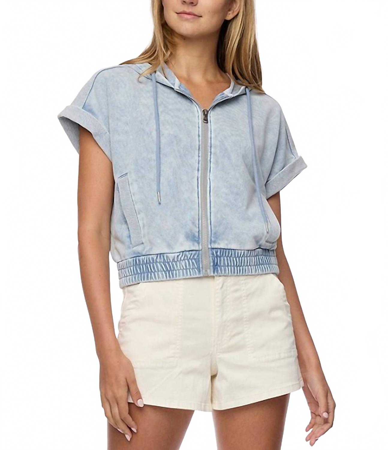 

Блейн худи на молнии в нежно-голубом цвете Flags & Anthem