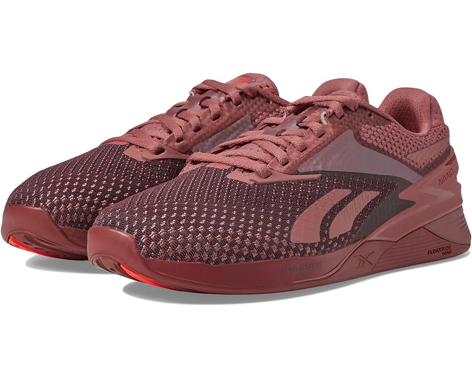 

Кроссовки Reebok Women's Nano X3, цвет Sedona Rose/Classic Maroon/Neon Cherry