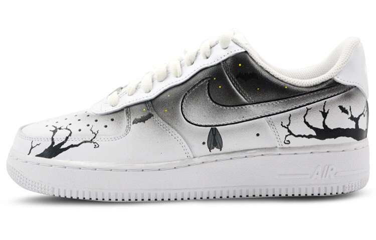 

Кроссовки Nike Air Force 1 Skateboard Shoes Women's Low-Top White Black, Черный, Кроссовки Nike Air Force 1 Skateboard Shoes Women's Low-Top White Black