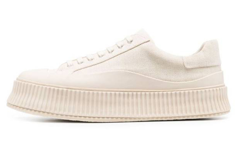 

JIL SANDER Низкие мужские кроссовки для скейтбординга бежевого цвета