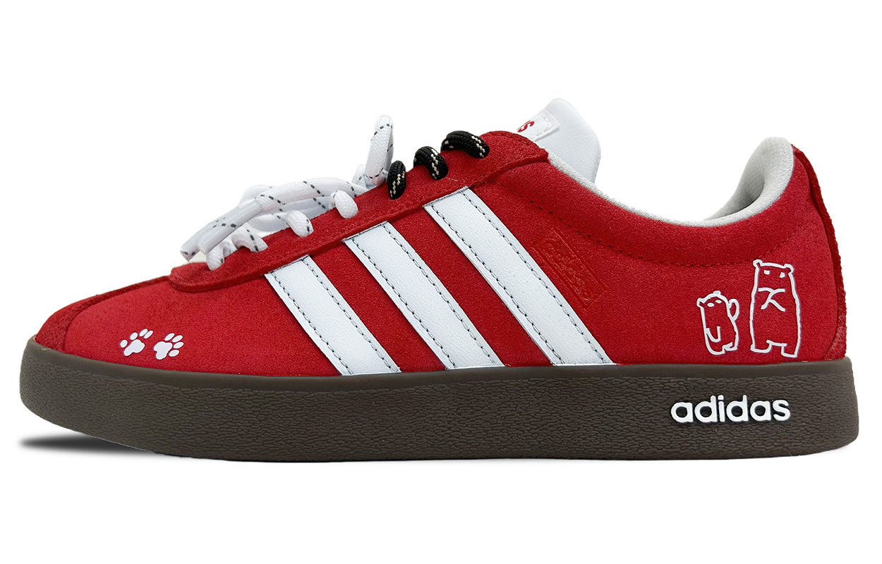 

Adidas ВЛ Корт 2.0 Амортизирующие износостойкие низкие тонкоподошвенные скейтбордские унисекс Скарлет, цвет Scarlet
