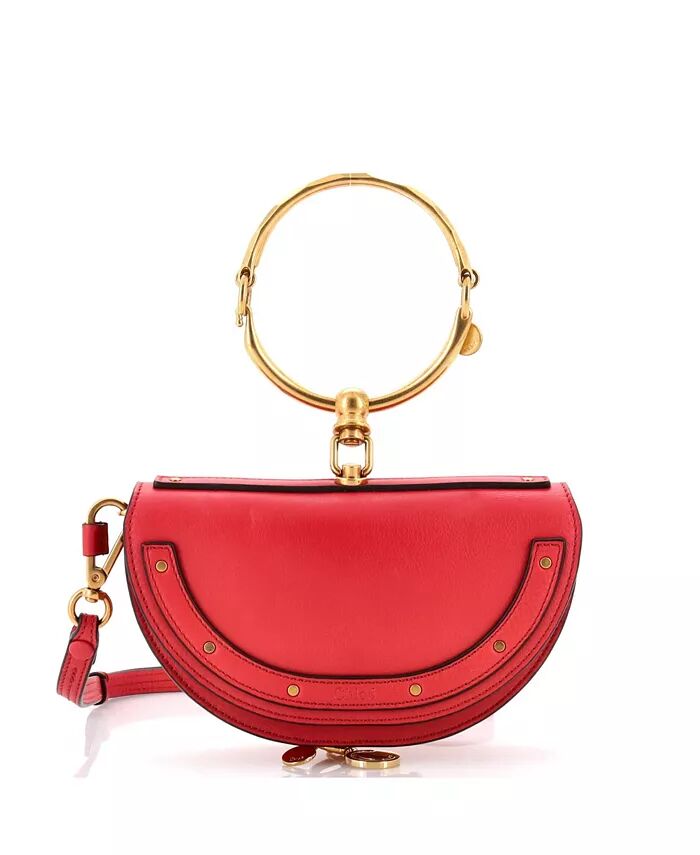 

Мини-сумка через плечо Nile из кожи Pre-Owned Chloe, розовый