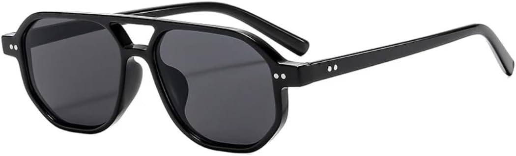 

Мужские солнцезащитные очки Punk Double Bridge Rice Nail класса люкс для активного отдыха, вождения, походов и езды на автомобиле, с защитой от УФ-излучения UV400 TVTBBVV, Black Gray