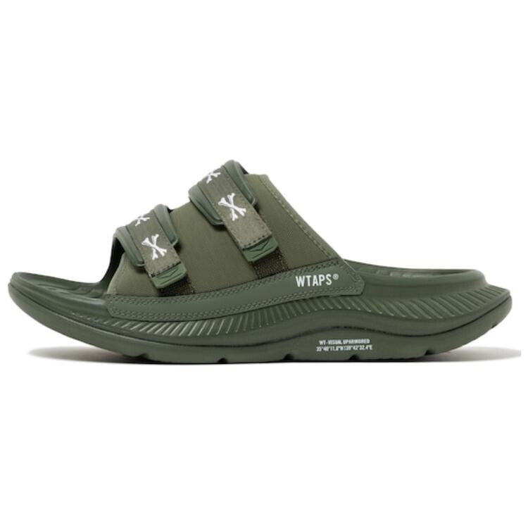 Шлепанцы Wtaps X ORA Luxe унисекс зеленые Hoka One One