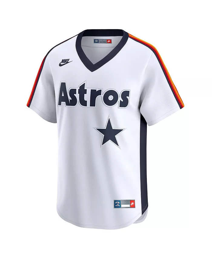 Мужская белая бейсбольная майка Nolan Ryan Houston Astros в ретро-стиле из коллекции Cooperstown Limited Nike — фото 3