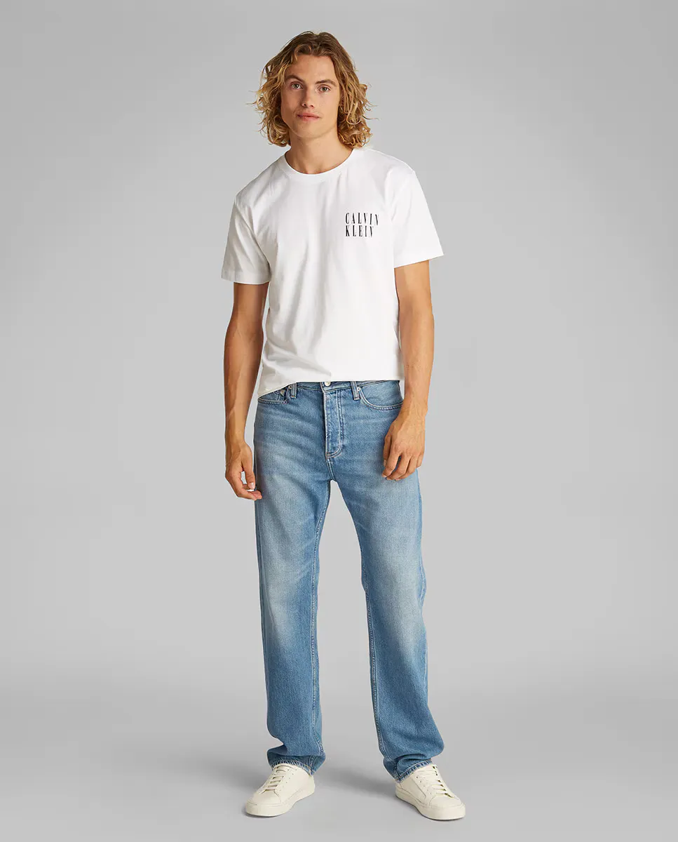 

Мужские стандартные прямые джинсы Calvin Klein Jeans, синий