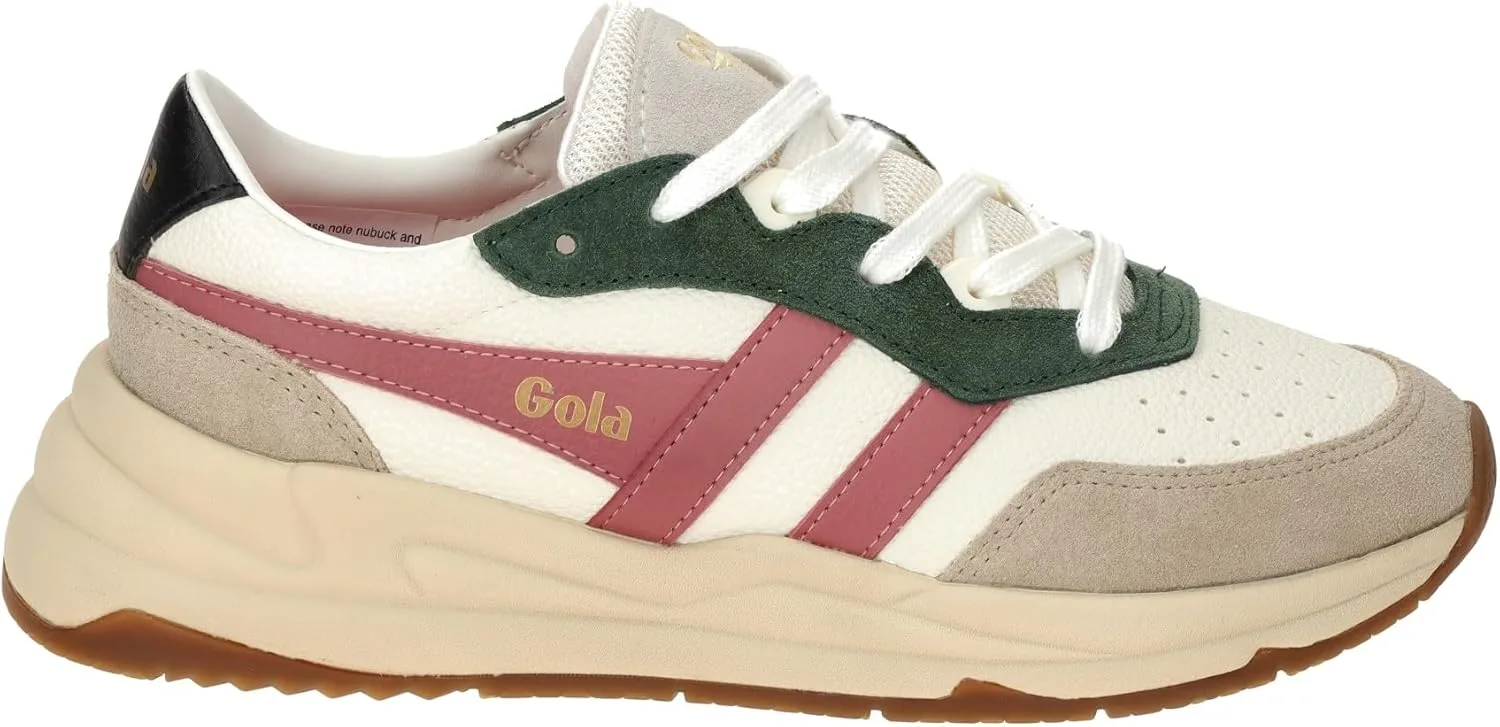Кроссовки Gola Unisex Saturn Quadrant, белый/розовый — фото 2