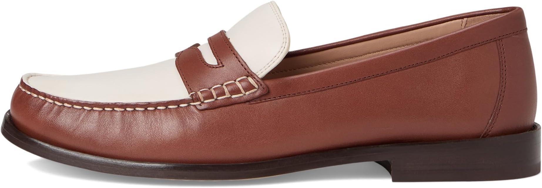 Лоферы Cole Haan Lana Lux Penny Loafers Remastered, Dark Cuoio Box Leather/Ivory LeatherSee Less — фото 4