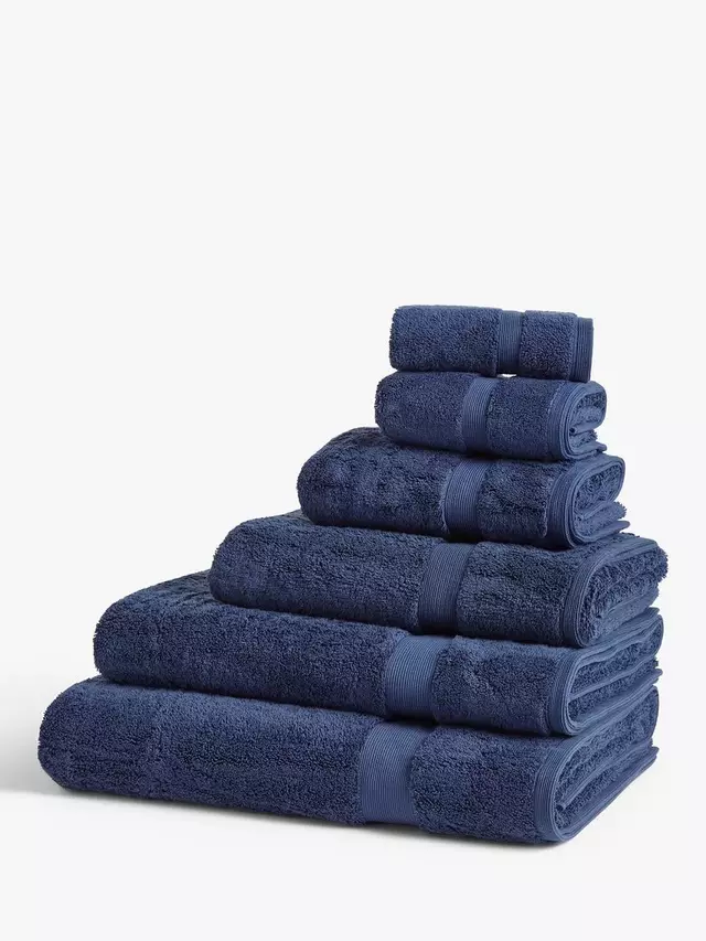

Полотенце John Lewis Egyptian Cotton, темно-синий