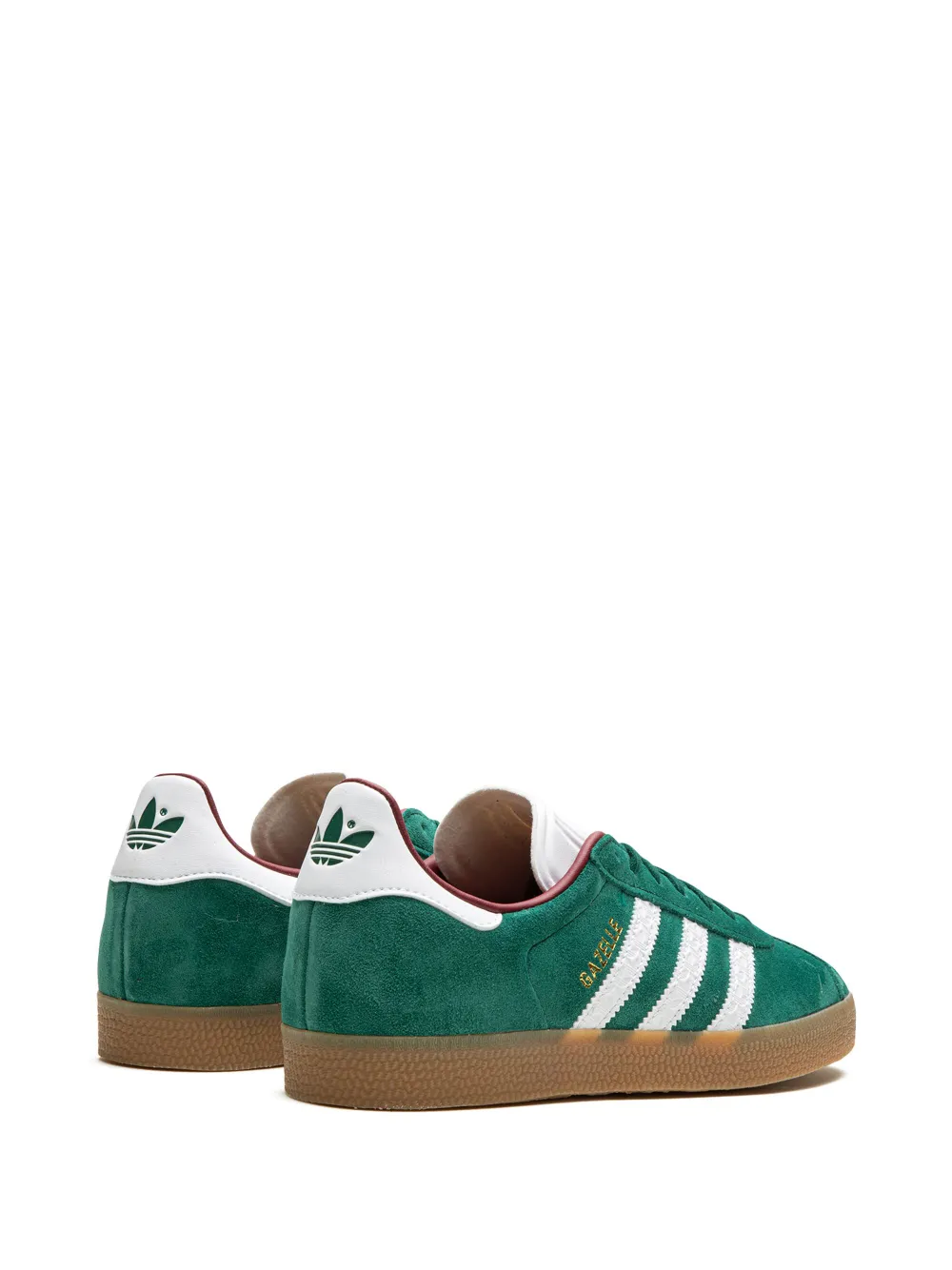 Кроссовки Gazelle Core Green Adidas, зеленый — фото 3