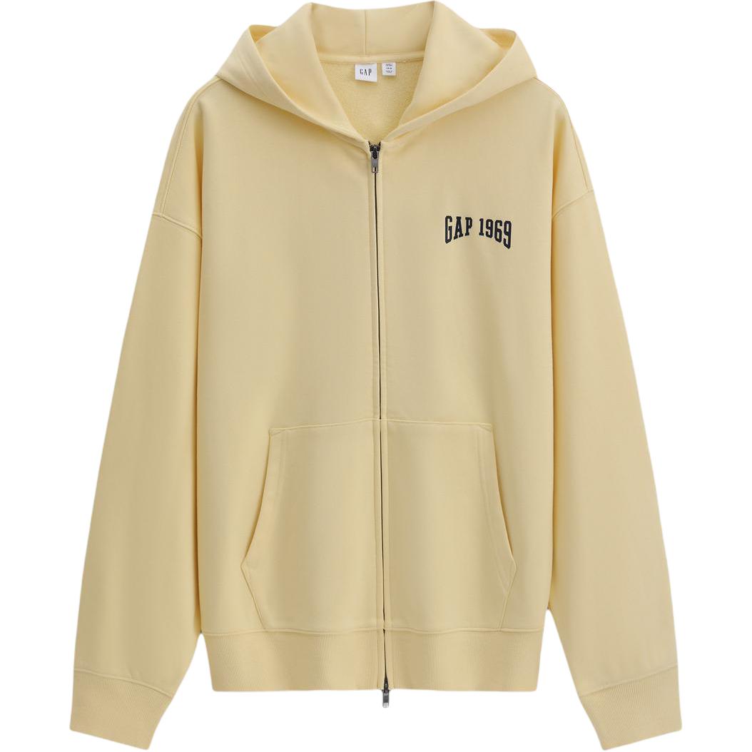 Толстовка Unisex Hooded Moderate Cardigan GAP, светло-серый — фото 3