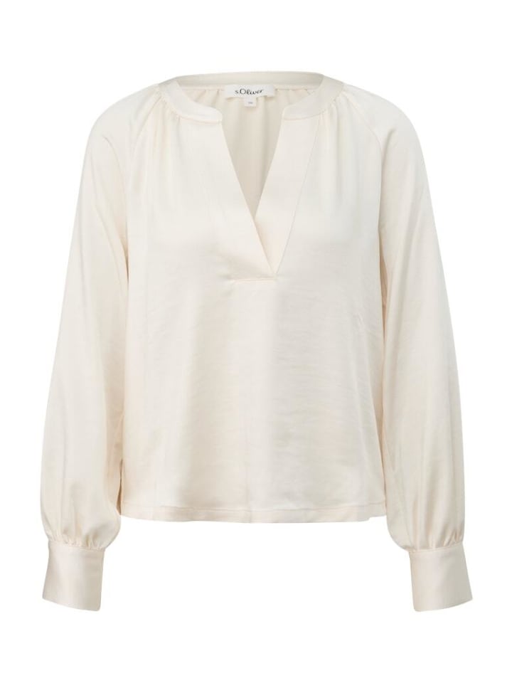 

Блузка с длинными рукавами кремового цвета S.OLIVER RED LABEL