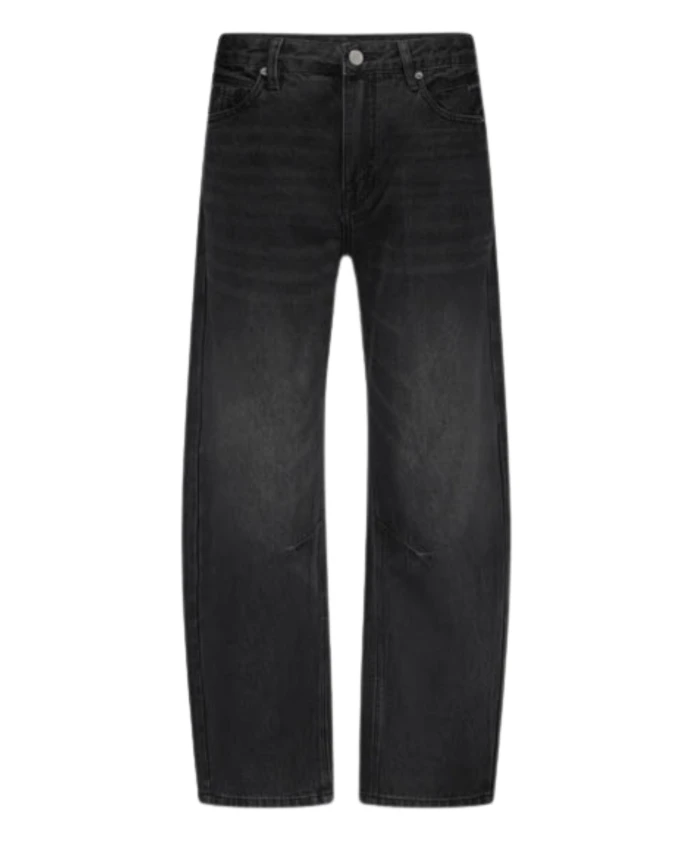 

Черные хлопковые джинсы-кокон Summum Woman, черный