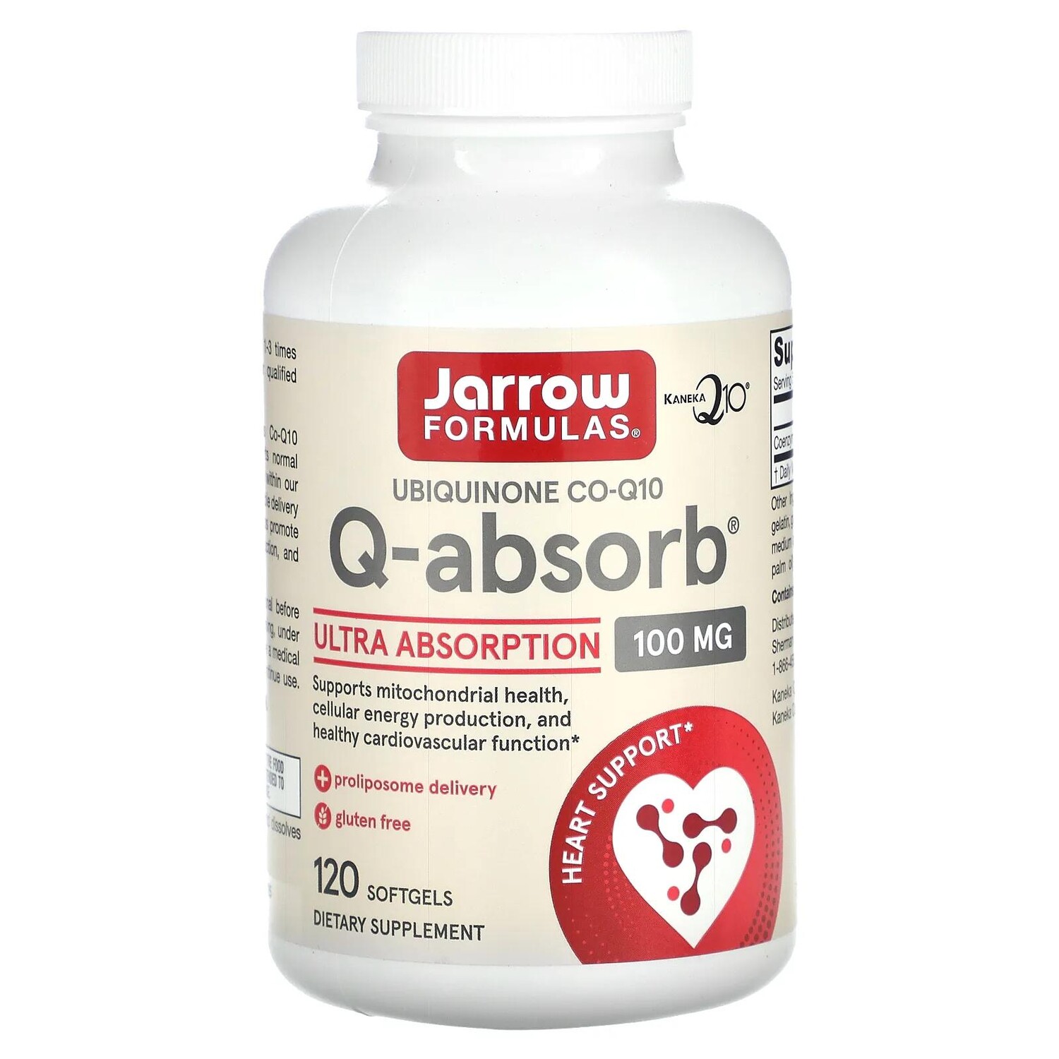 

Jarrow Formulas Q-absorb Co-Q10 100 мг 120 капсул