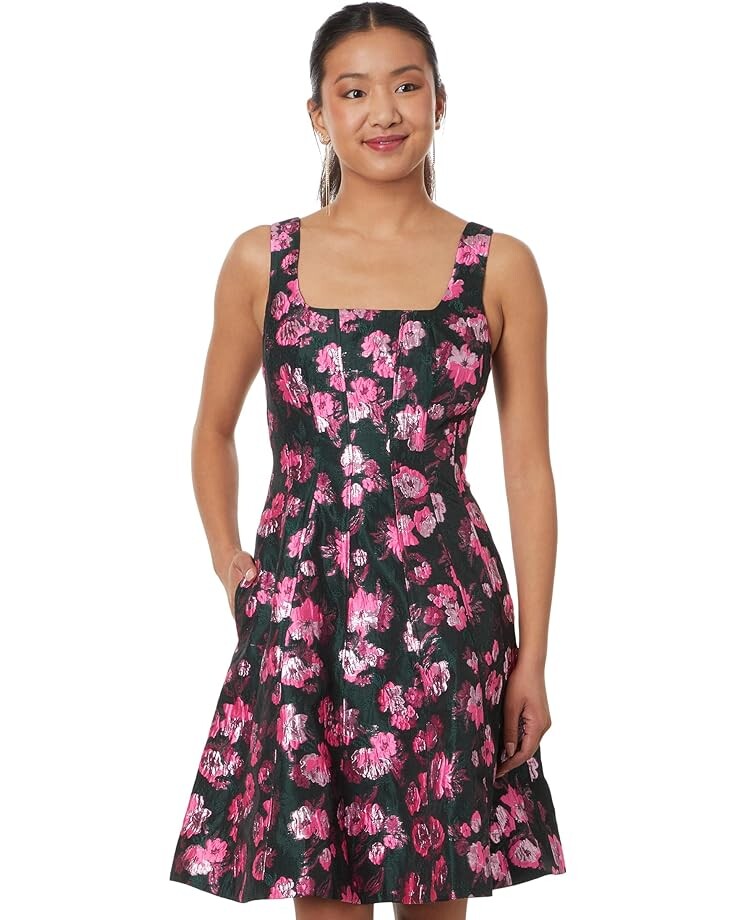 

Платье Lilly Pulitzer Leya Floral Jacquard Dres, зеленый