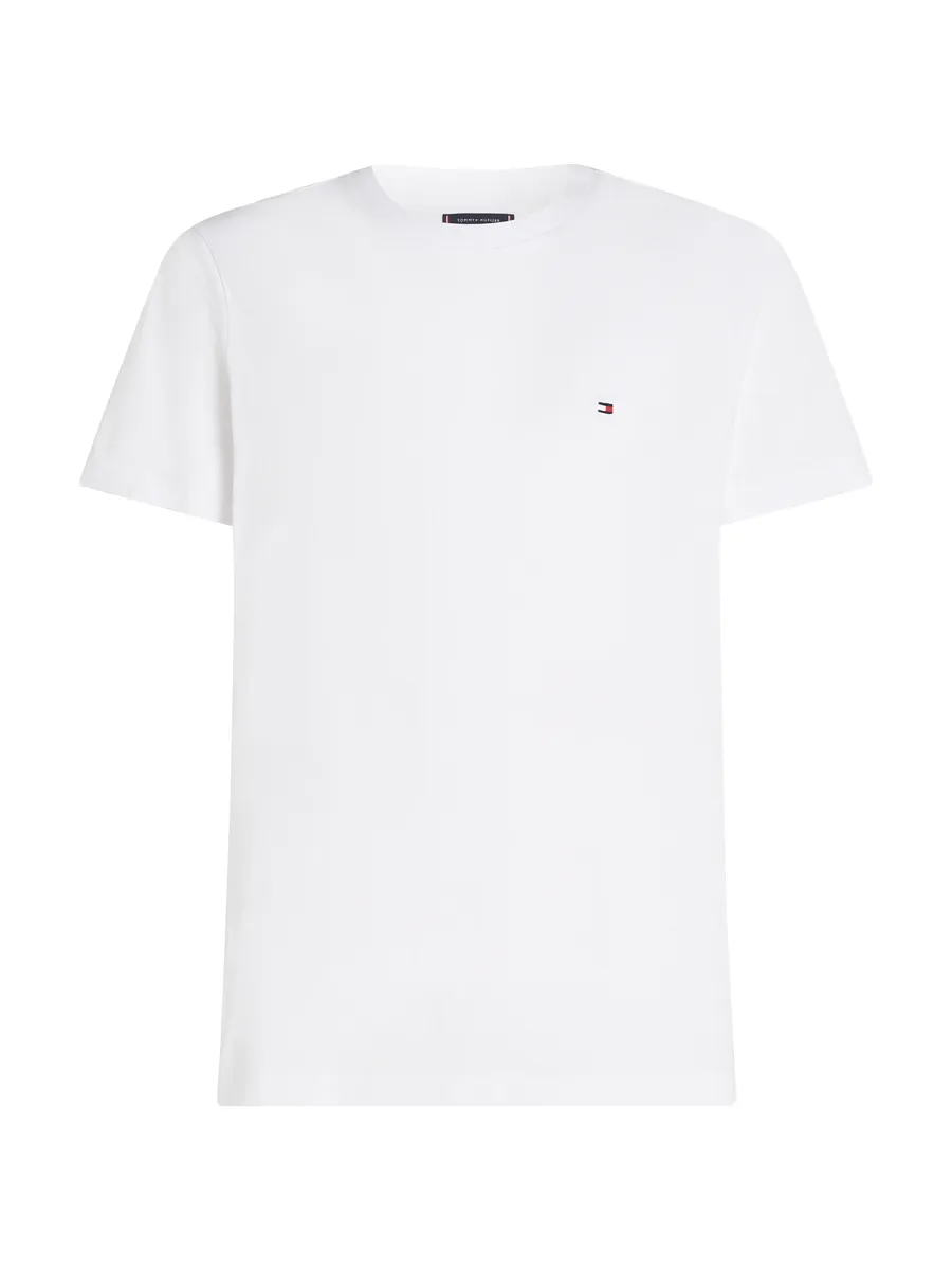 Футболка Tommy Hilfiger "ESSENTIAL REG FIT SOLID TEE", с круглым вырезом, белый — фото 4