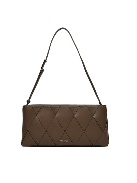 

Сумочка Ck Woven Elongated Shoulder Bag K60K612992 Calvin Klein, коричневый