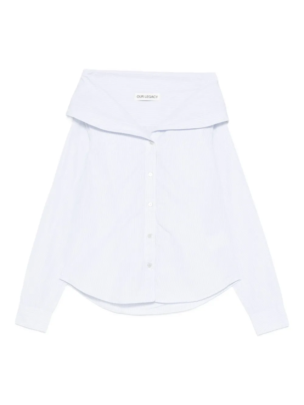 

Рубашка Our Legacy Kaonashi с открытыми плечами, белый