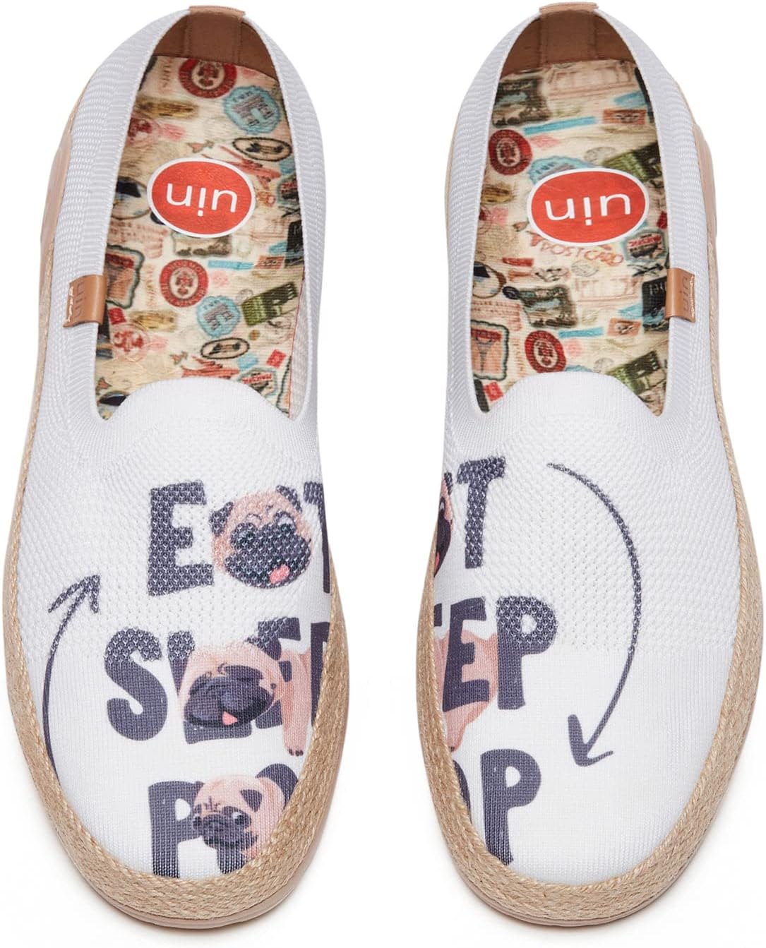 

Мужские эспадрильи UIN Slip Ons- легкие прогулочные повседневные лоферы, удобные, с ручной росписью, серия Marbella, Marbellaⅱ-my Day 2