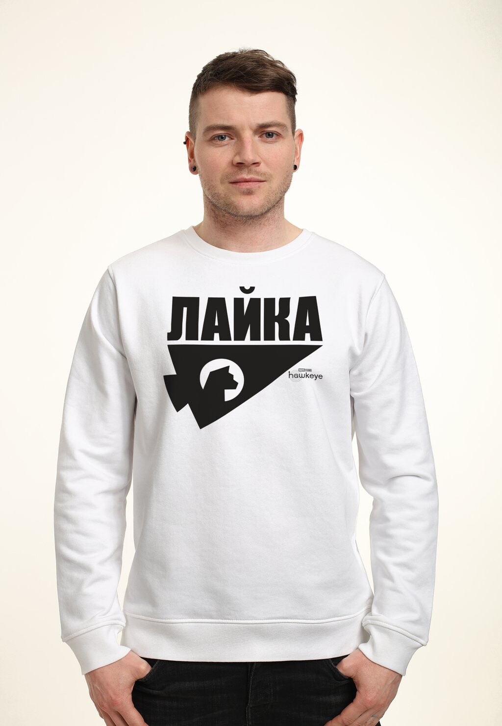 

Толстовка HAWKEYE RUSSIAN LOGO Marvel, белый