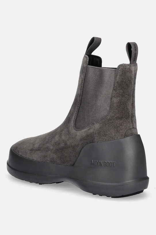 Зимние ботинки женские челси Moon Boot MB Luna замшевые, серый — фото 3