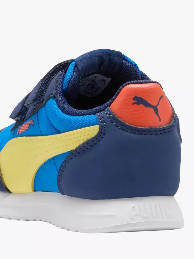 Детские кроссовки R78 Lightwind из смешанной кожи, сине-разноцветные PUMA — фото 3