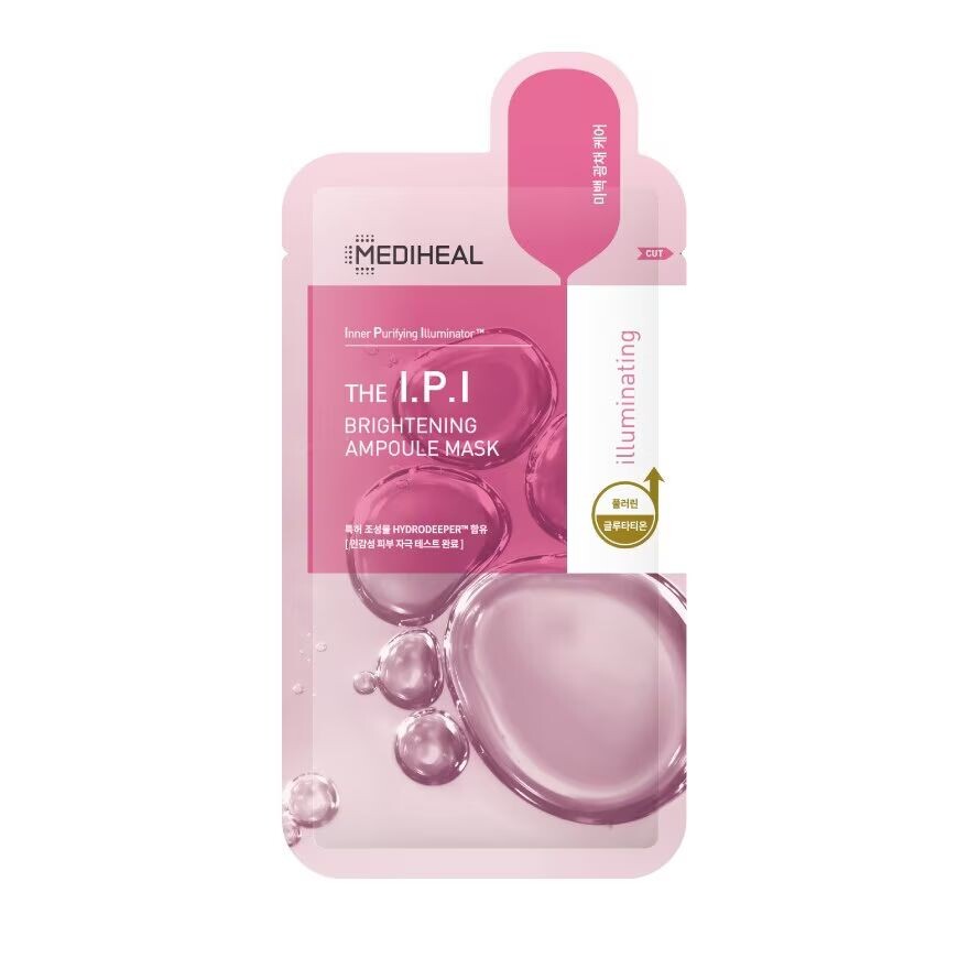 

Mediheal The I.P.I Brightening Ampoule Mask 1’S มาสก์หน้าแอมพูล กู้ผิวคล้ำเสีย, Pink