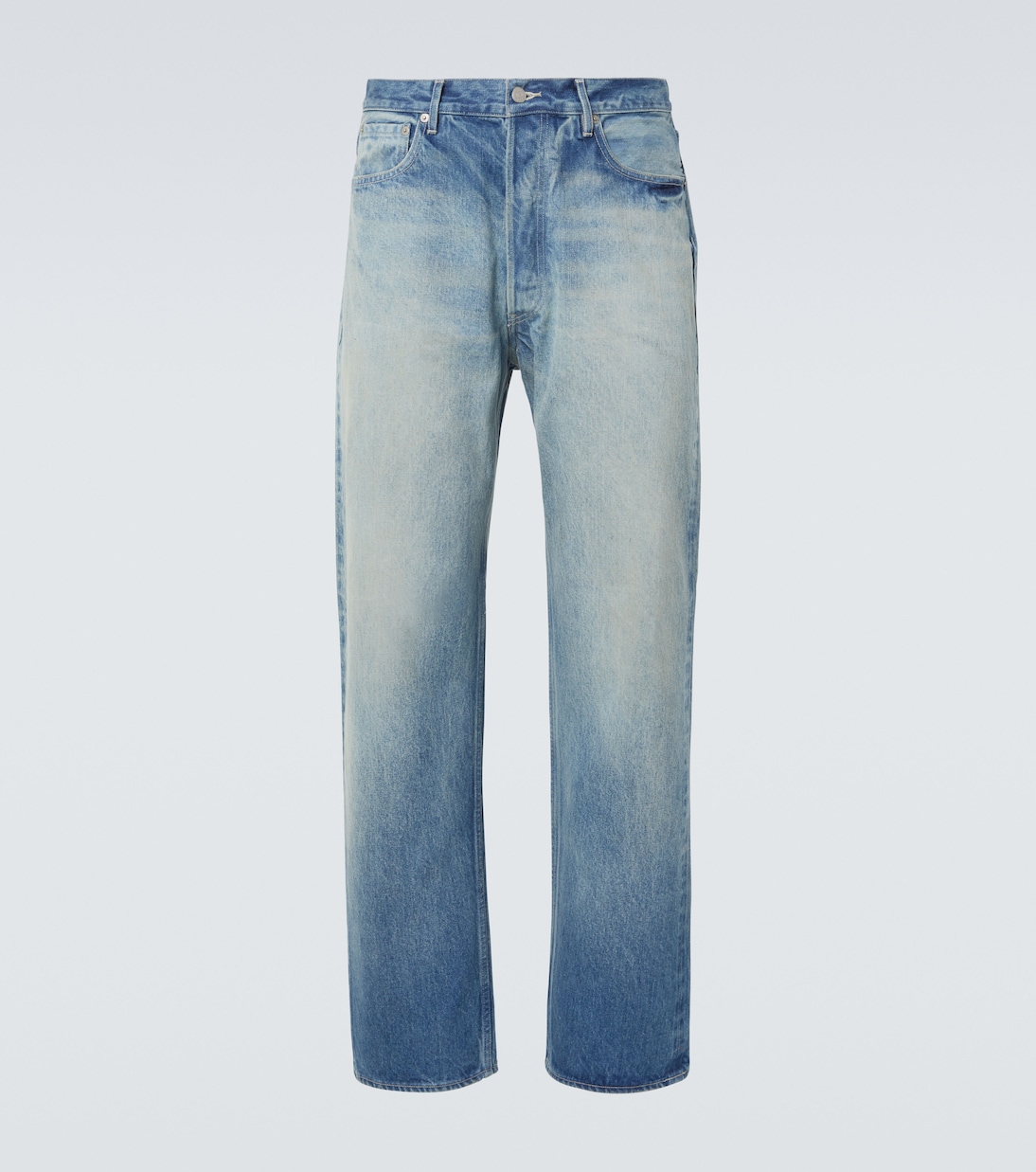 

Выцветшие джинсы с широкими штанинами Auralee, Faded Indigo