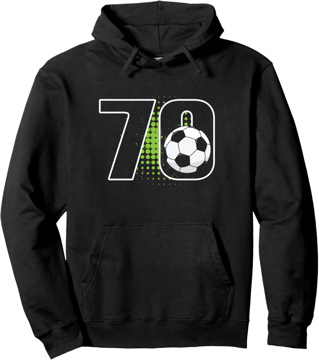 

Худи с надписью «70-летие мальчика-футболиста» 70 Year Old Birthday Apparel Soccer Boy B-Day, черный
