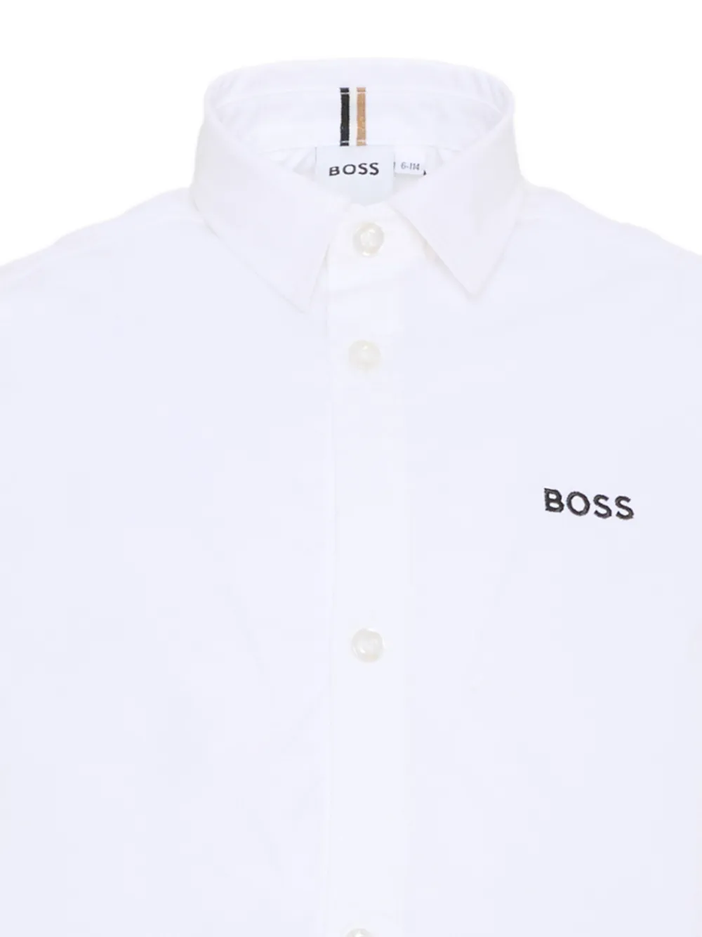Рубашка с коротким рукавом Boss Kidswear, белый — фото 3