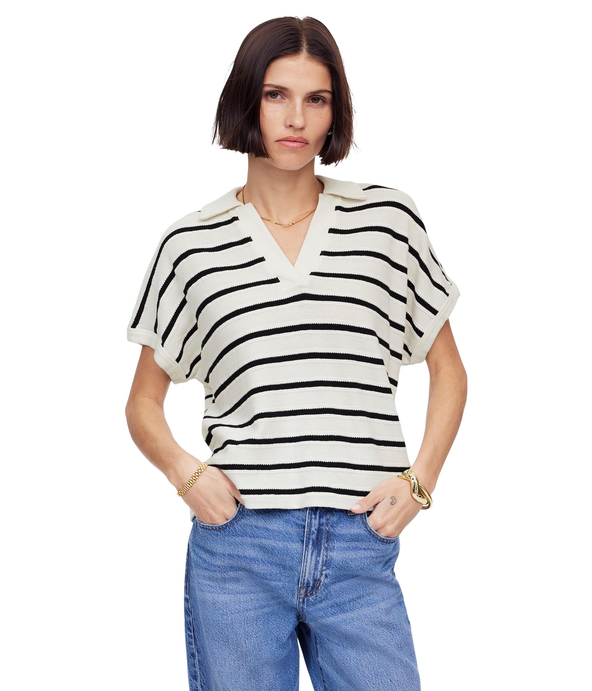 

Поло Madewell Maumau Polo, цвет Bright Ivory