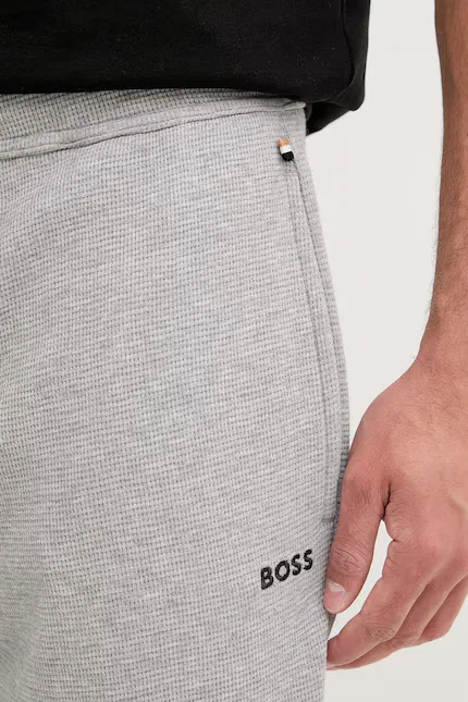 Спортивные штаны Waffle Pants Cuff BOSS, серый — фото 4