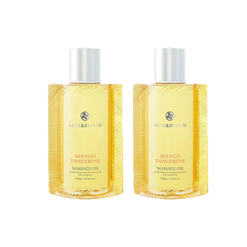 

Эфирное масло для массажа лемонграсс снимающее усталость 170 мл BATH&BLOOM, mango citrus body massage essential oil 170ml*2