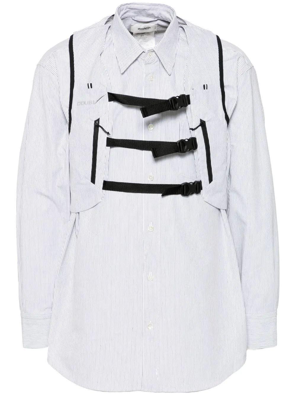 

Футболка в полоску Doublet, белый