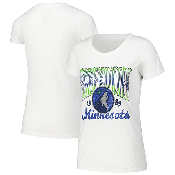 

Женская белая футболка Minnesota Timberwolves Sky High Stadium Essentials, Белый, Женская белая футболка Minnesota Timberwolves Sky High Stadium Essentials