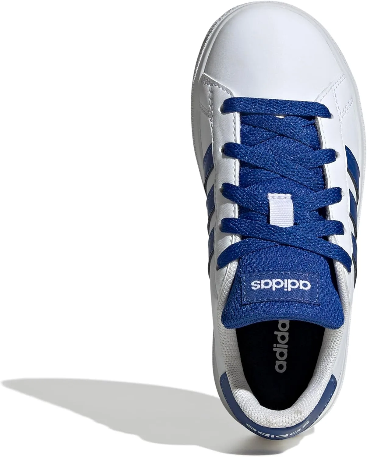 Теннисные кроссовки унисекс Kinder Grand Court Lifestyle на шнуровке, теннисные кроссовки adidas, белый — фото 2
