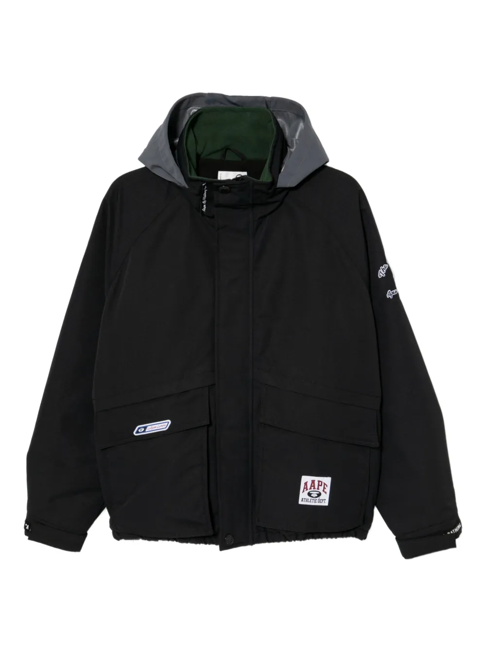 

Куртка с нашивкой-логотипом AAPE BY *A BATHING APE, черный