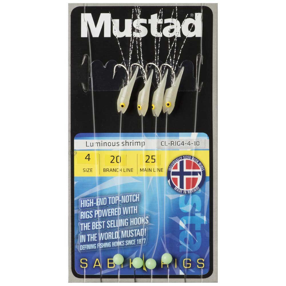 

Оснастки Mustad Shrimp 4 Hooks, зеленый