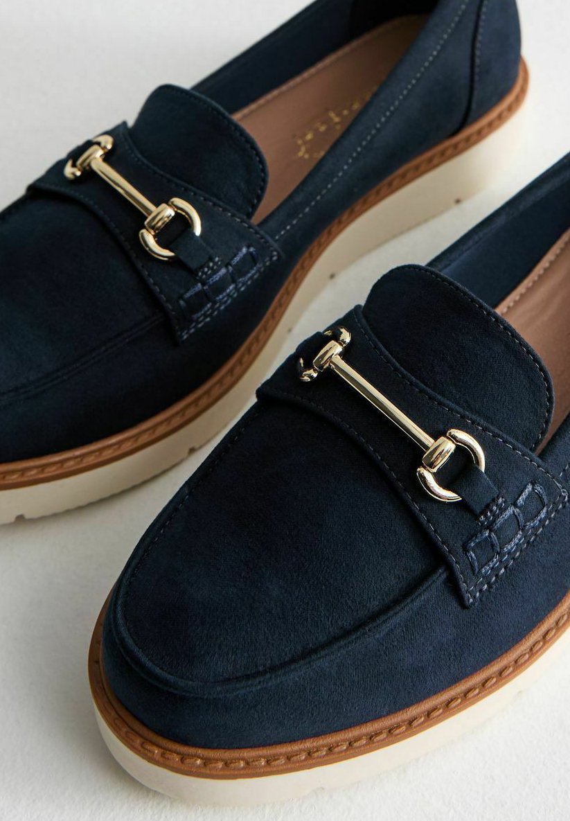 Слипоны WIDE FIT DETAIL New Look Wide Fit, темно-синий — фото 4