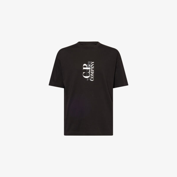

Футболка Cp Company с принтом логотипа, черный