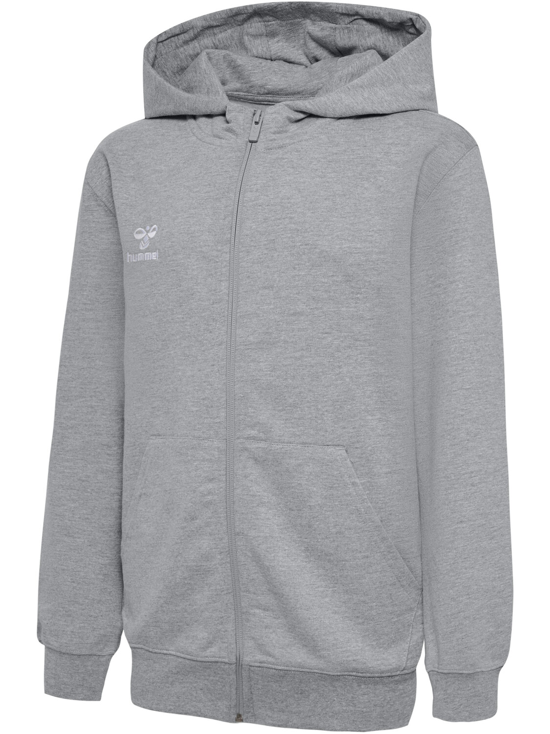 Толстовка Hummel Reißverschlussjacke Hmlgo 2.0 Zip Hoodie Kids, серый меланж — фото 4