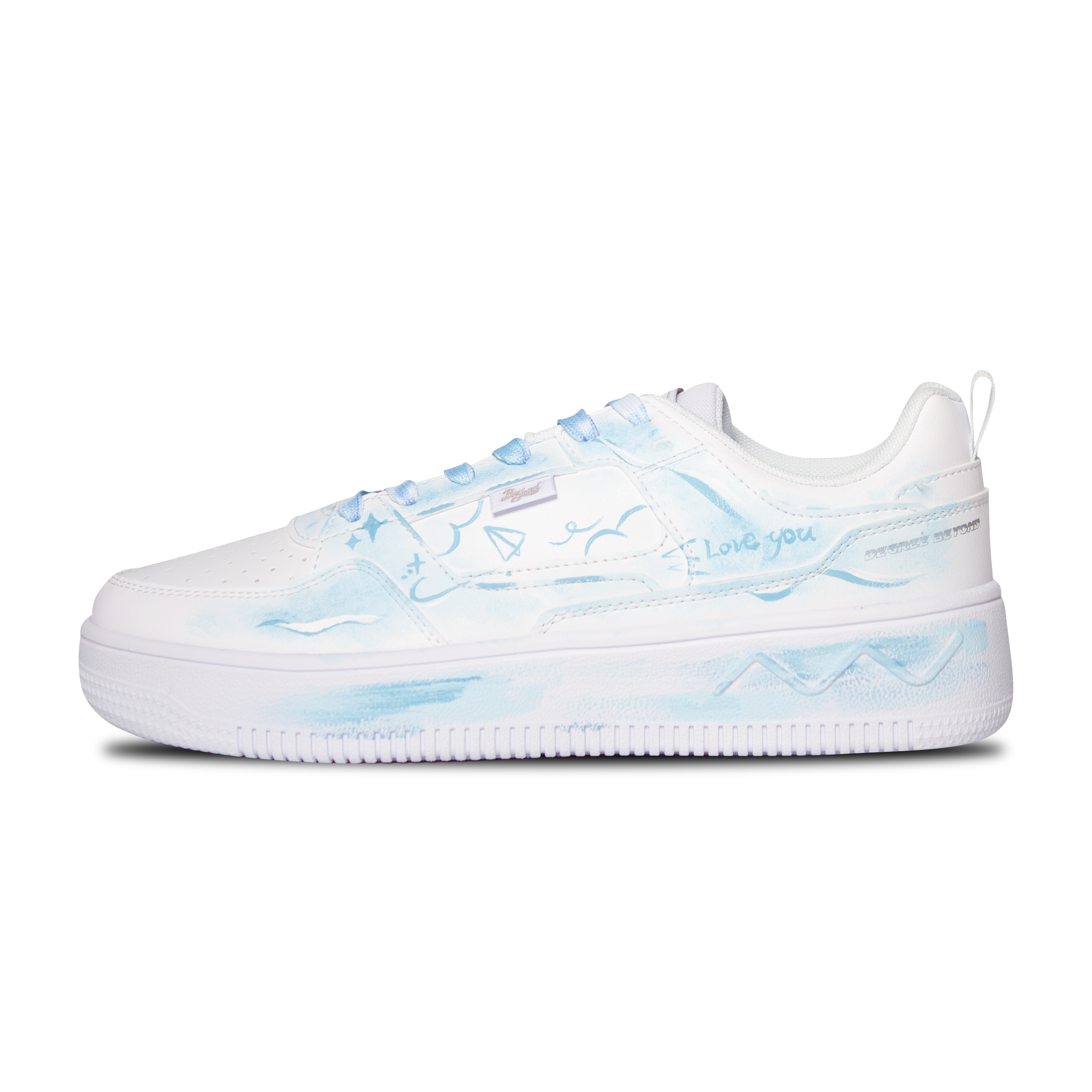 

Кроссовки для скейтбординга Air Force 1 Slip Resistant Cushioning Low top мужские 361°, белый синий